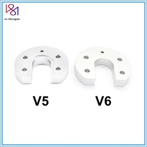 2PCS V5 V6 Aluminum Mount Plate U-shaped For Hotend J-head Hot End Part 3D Printers Parts Aluminium Accessories U Shaped Bracket