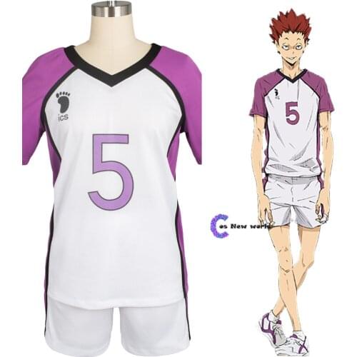 2020 Haikyu Haikyuu Shiratorizawa Academy Satori Tendo Uniform Cosplay Costume Halloween Carnival Women Men Full Set