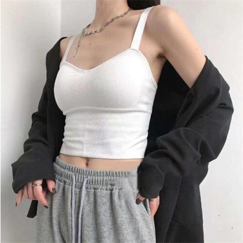 2021 Solid Color Padded Seamless Tube Tops Camisole for Women Sexy Bottoming Tank Tops Female Camis Vest Girls Camisole