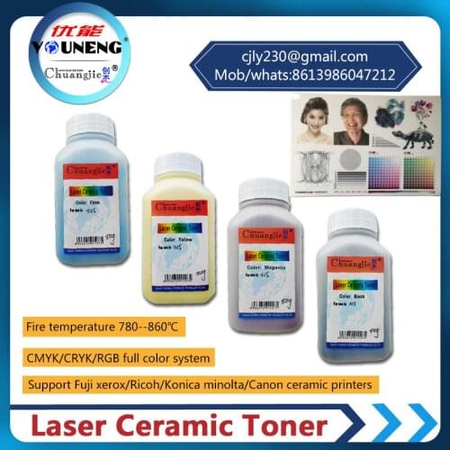 800 degree high temperature color ceramic toner powder Compatible For Ricoh and Xerox model vitrotype Print
