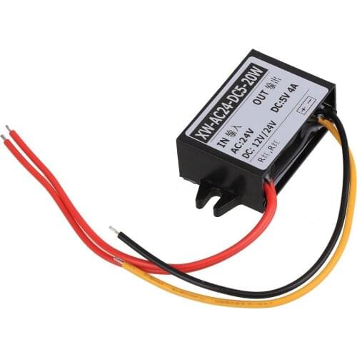 Car LED Waterproof DC (AC) / DC Buck Converter 24V 12V 36V (8V-40V) to 5v 4A 20W