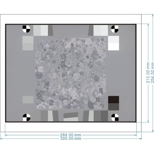 Black and White Leaves Illustration Chart Texture Definition Sharpness IE Automatic Test CSH-XSA 305X254mm