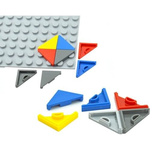 DIY Building Blocks Special Tile 45° Cut 2 x 2 Triangular Tile Bricks MOC Parts 35787 Assembles Particles Creator Toys for Kids