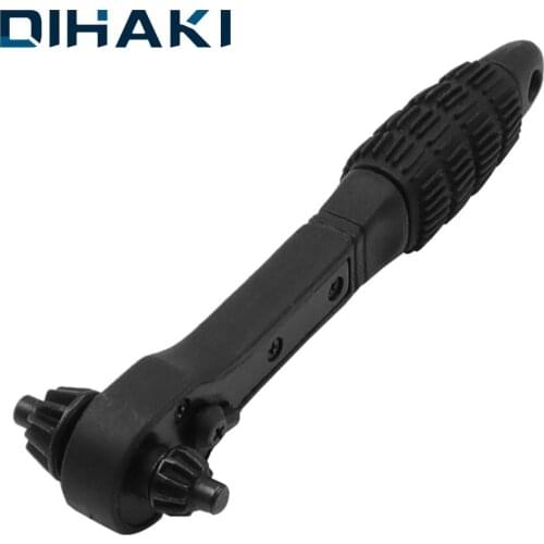 Double Head Chuck Key Wrench 2 in1 Ratchet Wrenches 45# Steel Dual-Use Spanner For Woodworking Power Hand Tools