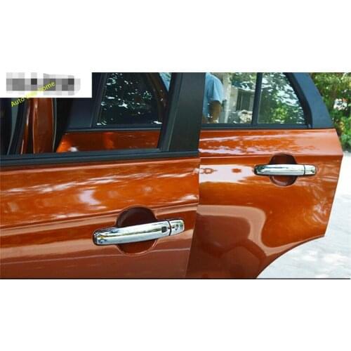 Lapetus Chrome Door Handle Knob Cover Trim / Protective Cover Kit For Suzuki Sx4 S-cross 2017 2018 2019 2020 Auto Accessories