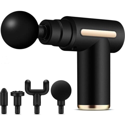 LCD Display Pocket Portable Massage Gun Deep Tissue Percussion Muscle Relax Massager For Pain Relief Fascia Gun Body Massager