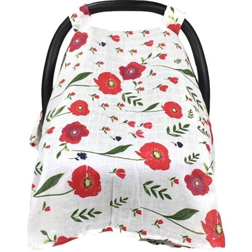Baby Stroller Accessories Muslin Blanket Car Seat Cover Sunshiled Sunshade Safety Basket Cart Cradle Cap Visor Sun Canopy