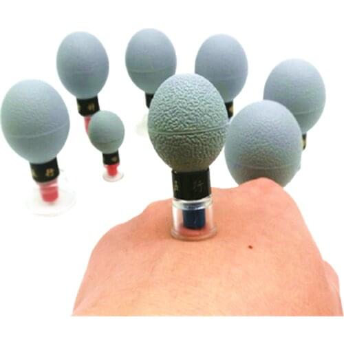 8pcs TCM Household Magnetic Therapy Vacuum Cup Set Acupressure Dehumidification Suction Cups Massage Jar