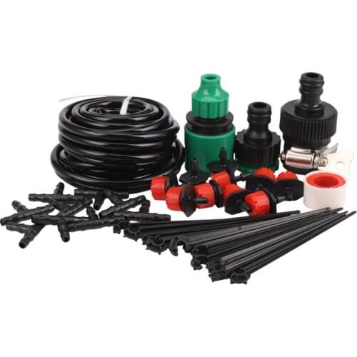 82ft Mini-Drip Irrigation Kits Garden Irrigation kit, 1/4 inch Blank Distribution Tubing Irrigation Sprinkler System Kit DIY Pla