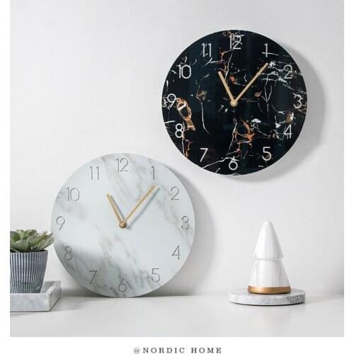 Nordic Wall Clock Modern Design Living Room Bedroom Home Decor Wall Watch Kitchen Decorations Home Silent Wall Clocks Ceramic