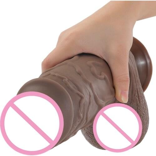 Super Thick Sucker Penis Anus Sex Toys for Woman Dildos Liquid Silicone Realistic Long Dildo for Women Adult Sex Toy Sex Shop