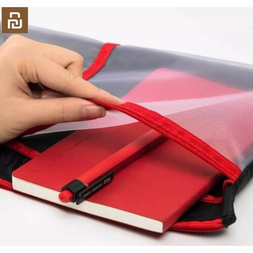 Original mi jia youpin file bag A4 zipper bag with three divisions and reasonable classification waterproof office storage bag