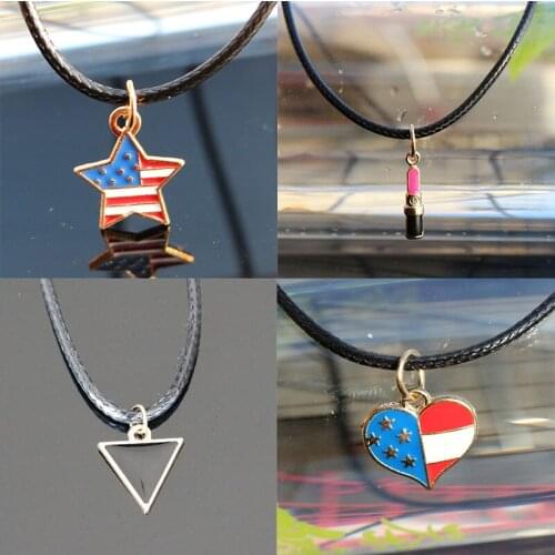 Triangle Pendant Necklaces Fashion Jewelry Geometric Personality Collares Rope Chain Retro Necklace Bijoux Women Men 2021