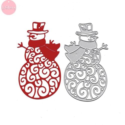 Snowman Slimline Cutting Dies Scrapbooking Embossing Folders for Card Making Metal Craft DIY Stencils Christmas Dies