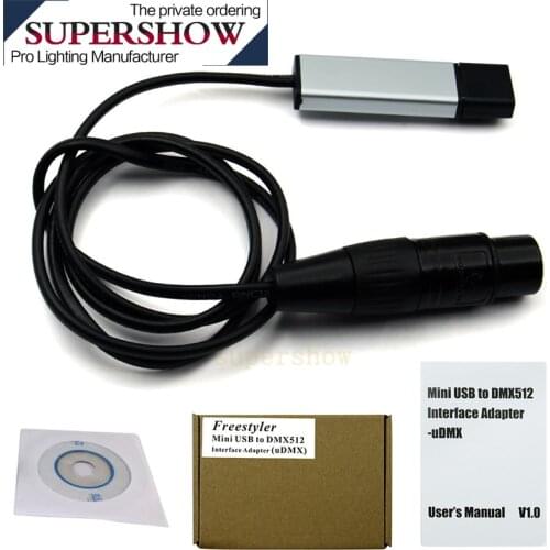 Overlength 180cm USB to DMX Interface Adapter LED DMX512 Support for Windows ,Vista link to stage light Dimmer USB to DMX Cable