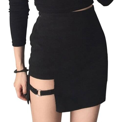 Korean Style Black Hip Skirts Irregular Micro Mini Skirt Mini Skirt Summer Fashion Harajuku Sexy High Waist Bodycon Short Skirt