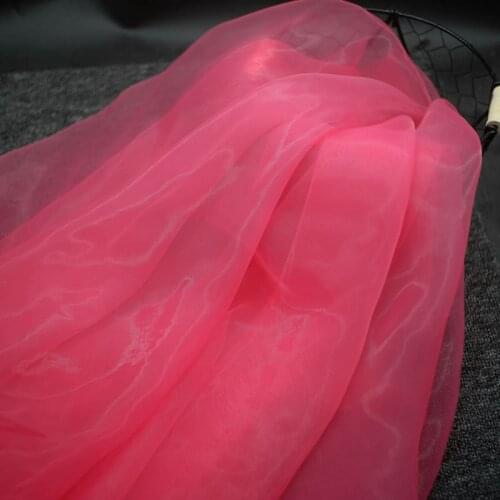 1meter Organza fabric gauze black and white wedding dress organza tulle lace fabric