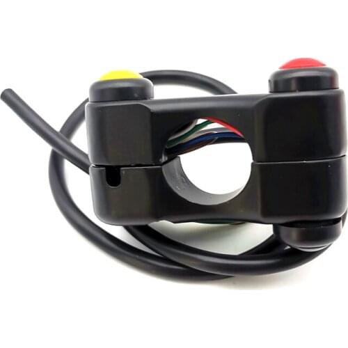 12V Aluminum 7/8" 22mm Motorcycle Bike Handlebar Switch 3-Button Brake Fog Light