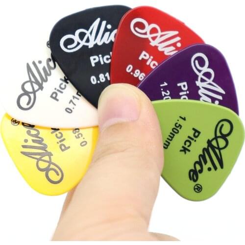 50/100pcs Alice Electric Guitar Picks Mediator Thickness 0.58 0.71 0.81 0.96 1.20 1.50 mm Guitar Accessories - Color Random
