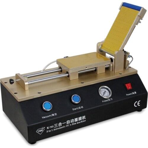 Auto OCA Film Machine Built-in Vacuum Pump Air Compressor Free Shipping TBK-765 3 in 1 Power Tools Set Hand Tools Repair Kit TBK