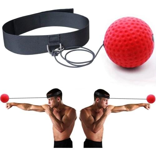 Boxing Magic Ball Reflex Speed Training With Headband Boxing Punching Balls Hand Eye Coordination Fitness Martial Arts Supplies