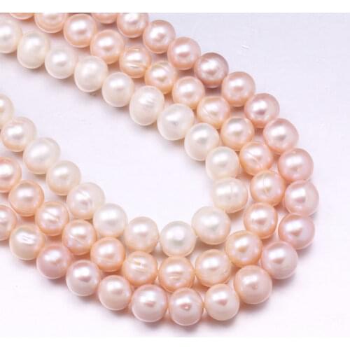 Natural Freshwater Pearl Beading High Quality Punch Loose Spacer Beads For Jewelry Making DIY Bracelet Neckalce Accessories 36cm
