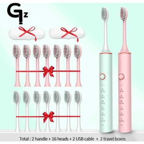 GeZhou n100 Electric Toothbrush Ultrasonic Brush IPX7 Waterproof USB Charger 18 Modes Recharge Sterilization Sonic Toothbrush