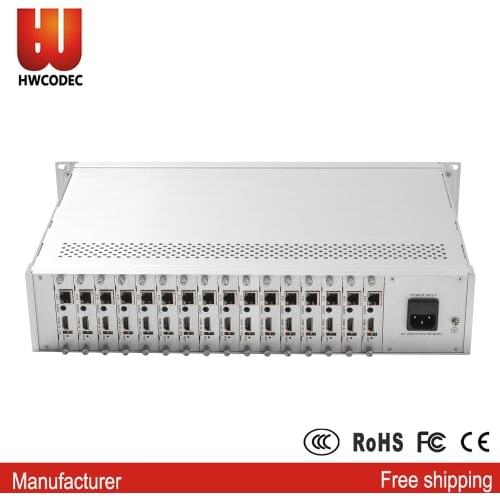 HWCODEC K2165 16 Channel HDMI Encoder 4K H265 Video Encoder for IPTV System Stream Media Server Via RTMP RTSP RTMPS P-P UDP SRT
