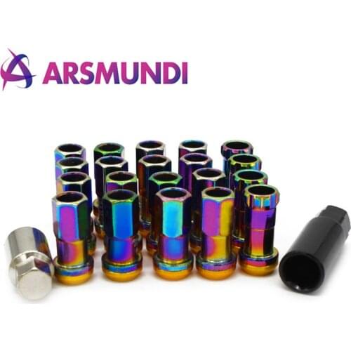JDM Racing R40 Wheel Lug Nuts Composite Steel Anti Theft Nuts with 2 lock M12x1.25 M12x1.5