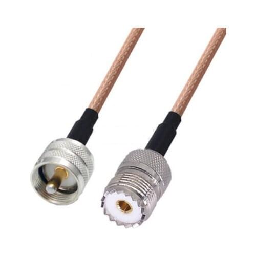 RG142 Cable UHF PL259 Male to UHF Female Connector RF Coaxial Jumper Pigtail Cable