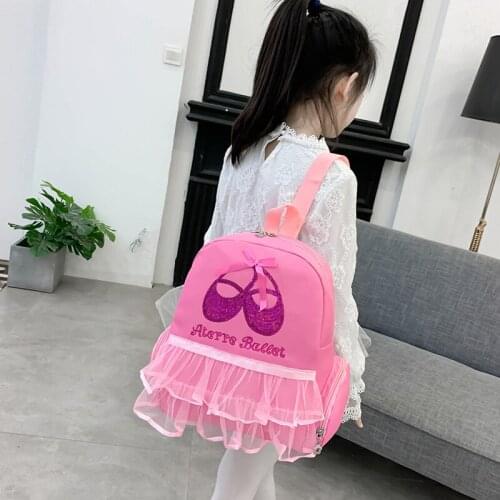 Lace Dance Shoe Bag Girl Ballet Dance Bag for Girls Dancing Ballet Bags For Children Ballerina Backpack Kid Embroidered
