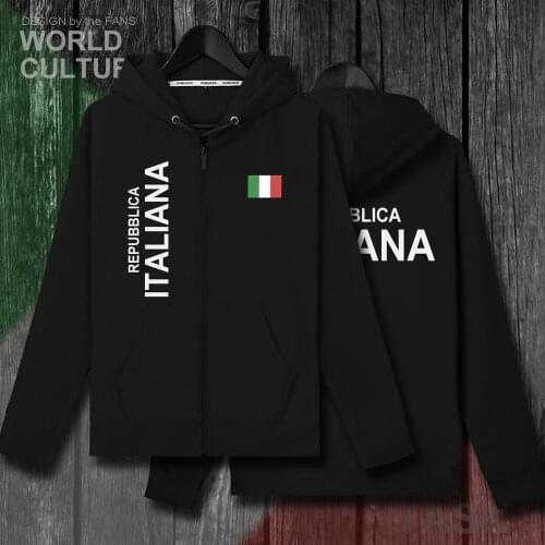 Italy Italia Italian ITA mens fleeces hoodies winter jacket men jackets and coats tracksuit clothes casual nation country 2018