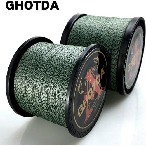 GHOTDA Camouflage 1000M 500M 300M 100M PE Braided Fishing Line Multifilament Fishing Line