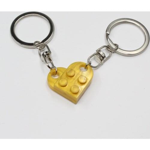 Novelty Chaveiro Fashion Love Heart Keyring Couple Keychain Key Ring Keyfob Llaveros Casual Trinket Jewelry Lover Gift