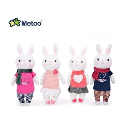 Original METOO Tiramisu rabbit dolls plush kids toys 8 style Stuffed Animal Lamy Rabbit Toy gifts original paper and plastic bag