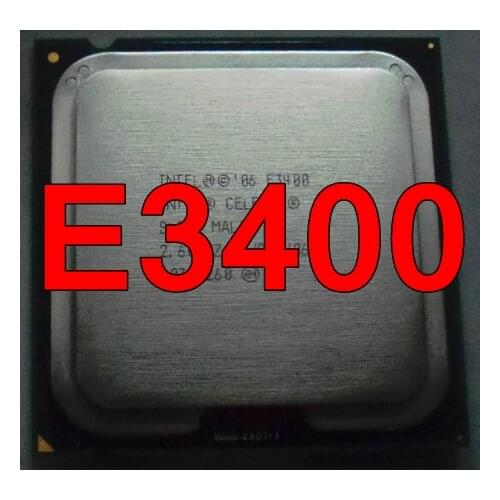 Original Intel CPU Celeron E3400 Processor 2.60GHz/1M/800MHz Dual-Core Socket 775 free shipping speedy ship out