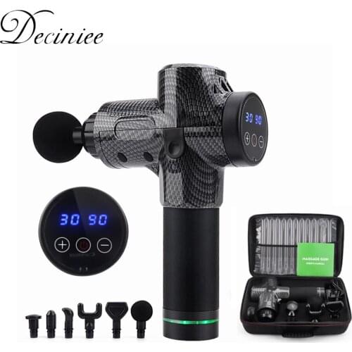 Shift Gear Voice Fascia Gun Therapy Muscle Massager Body Relaxation Pain Relief Muscle Soreness Sport Massage Gun LCD Display
