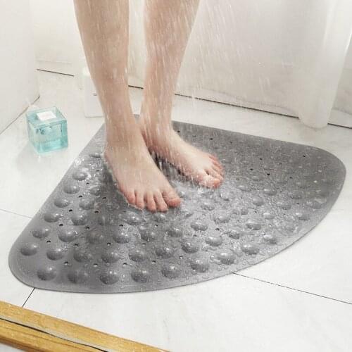 70*70cm/54*54cm PVC Sector Anti-Slip Bathroom Mat for Shower Room Rug with Suction Cups Bathtub Carpet for Bathroom