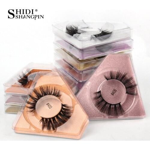 SHIDISHANGPIN Wholesale Eyelashes 3d Mink Lashes Natural Beauty Eyelashes Pack False Eyelashes Makeup False Lashes In Bulk
