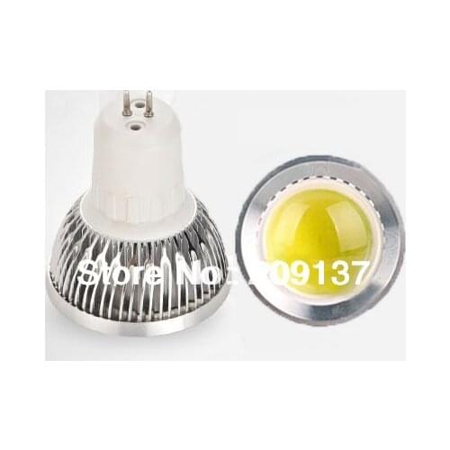 5W E27 GU10 gu5.3 led 220v COB spotlights led bulb light lamp Dimmble high power led spotlight 10pcs/lot