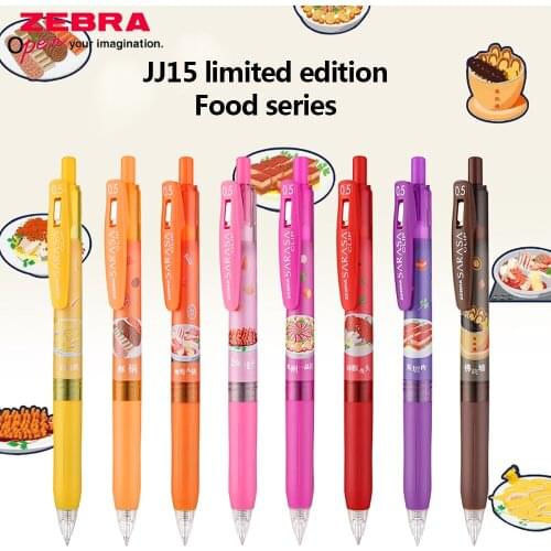Japan ZEBRA Limited JJ15 Press Gel Pen Gourmet Limited Black 0.5mm Student Use Interchangeable Core Bullet Pen
