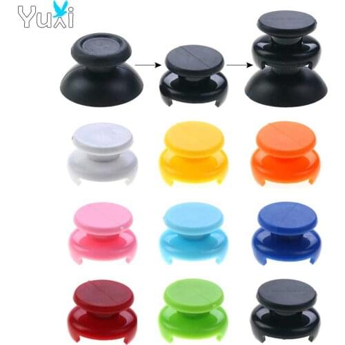 YuXi 1pc Hand Grip Extenders Caps For PS5 PS4 PS3 Controller Thumb Stick Grips Cover For Playstation 5/4/3 Gamepad