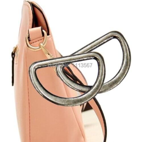 200 pieces Black Gun Metal D Ring Hooks D Shaped Buckles Belt Buckle For Bags Clothes Belt Sewing Hooks Clips K24