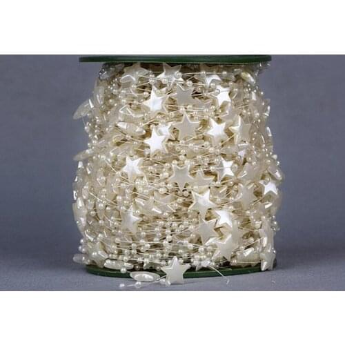 5 Meters/Fishing Line Artificial Pearls Beads Chain Wedding Decoration Products Supply