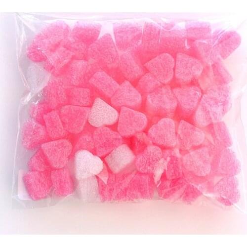 50pcs/lot Pink Mini Heart Shaped Foam for Wedding Party Home Decoration Gift Box Filling Material
