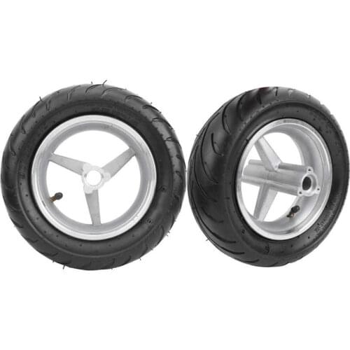 90/65-6.5 Mini Pocket Bike Tire Wheel Tyre Rims Anti-Skid Accessories Fit for 47cc 49cc Pocket Bike Wheel Tire Front/Rear