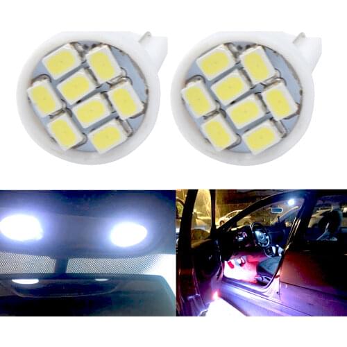 T10 W5W 8/20Led 1206 White Car Wedge LED Truck RV Light 194 168 Auto License Plate Light Clearance Lamp Reading Bulb Turn Signal