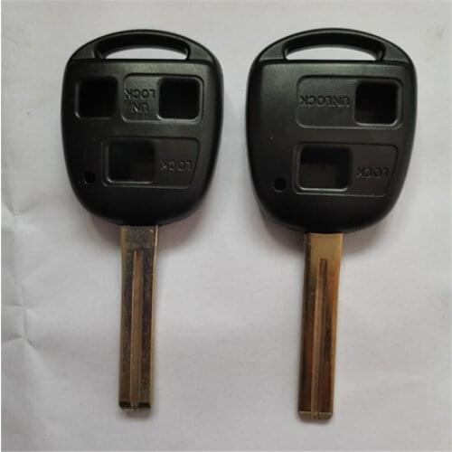 Car Key Shell 2/3 Buttons Remote Case for Lexus Es Rx Is Lx Gs IS200 RX300 ES300 LS400 GX460 For Toyota Uncut TOY48 Short Blade