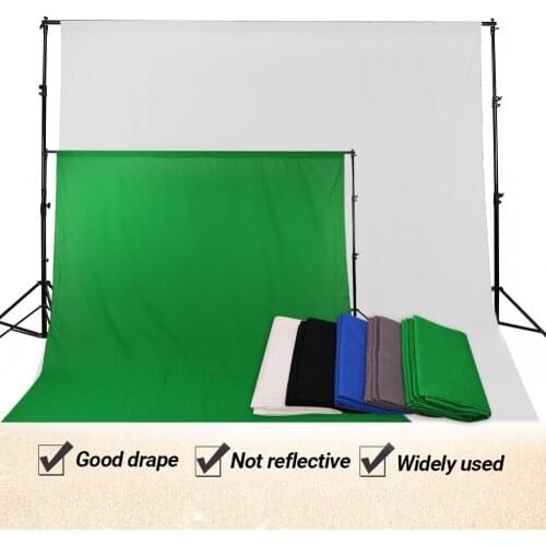 GSKAIWEN 100% Cotton Muslin Background Photography Backdrop Cloth Chromakey Green Screen For Photo Studio Video Live Broadcast