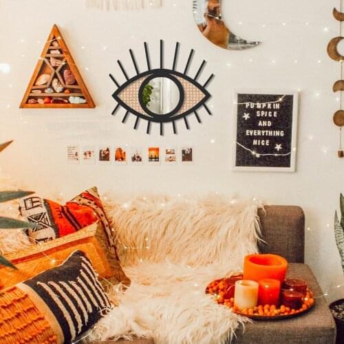 GÖZ AYNALI METAL DUVAR TABLOSU AYNA ŞIK DEKOR DEKORASYON LÜKS SANAT MODERN ÖZEL 49x47